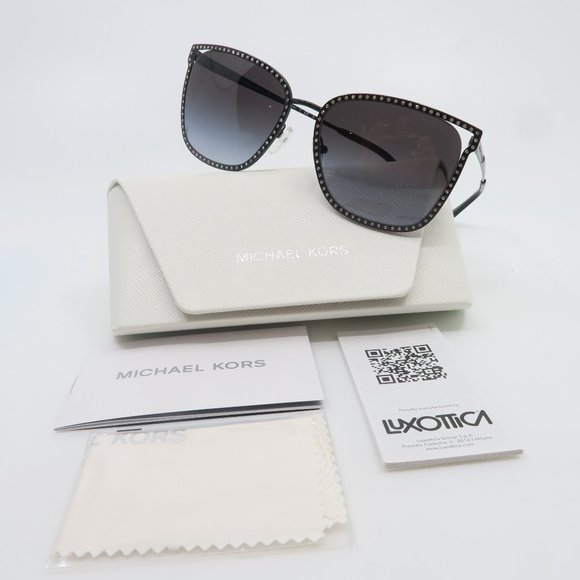 Michael Kors MK 1098B 10058G 57mm STOCKHOLM Black/Grey Gradient New Sunglasses.